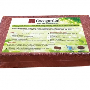 Cocogarden Cocopeat Brick – Expands To 3.5 Kg Powder